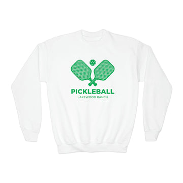 Lakewood Ranch, Florida Youth Sweatshirt - Pickleball Unisex Kid's Lakewood Ranch Crewneck Sweatshirt