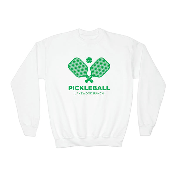 Lakewood Ranch, Florida Youth Sweatshirt - Pickleball Unisex Kid's Lakewood Ranch Crewneck Sweatshirt