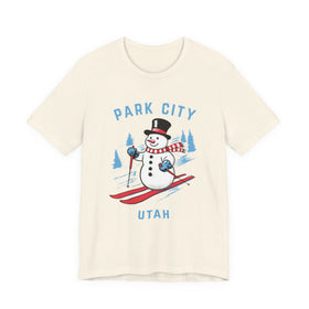 Park City, Utah T Shirt - Ski Snowman Graphic Tee - 0