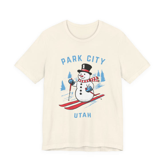 Park City, Utah T Shirt - Ski Snowman Graphic Tee