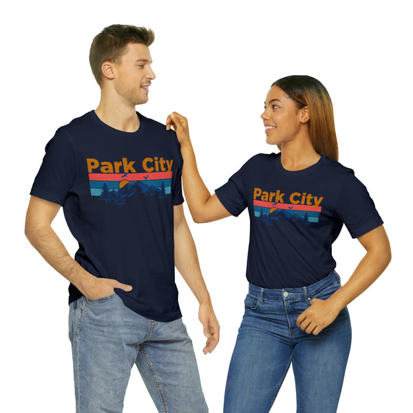 Park City, Utah Shirt - Mountain Sunset Unisex Park City T-Shirt