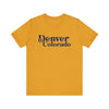 Denver, Colorado Graphic Tee, Casual T-Shirt, Vintage Style Shirt