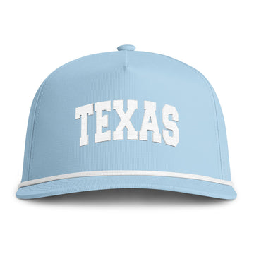Buy chambray Texas Embroidered Rope Hat - Vintage Sunwashed Rope Cap, Comfort Colors