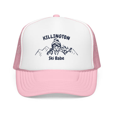 Killington, Vermont Ski Babe Trucker Hat — Foam Mesh Cap