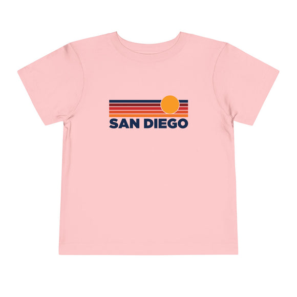 San Diego, California Toddler T-Shirt - Retro Sun Tee