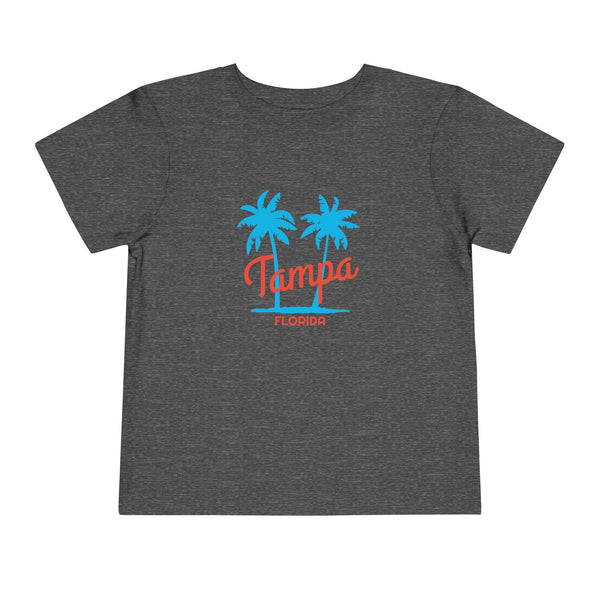 Tampa, Florida Toddler T-Shirt - Retro Palm Tree Toddler Tampa Shirt