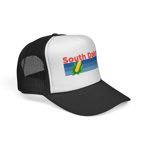 South Dakota Retro Corn and Farm Trucker Hat