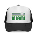 Miami, Florida Retro Golf Trucker Hat-1