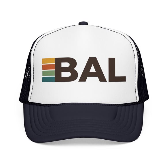 Baltimore, Maryland Trucker Hat - BAL Abbr retro cap