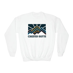 Crested Butte, Colorado Youth Sweatshirt - Unisex Kid's Crested Butte Crewneck Sweatshirt