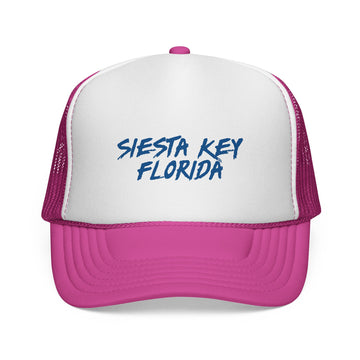 Buy pink Siesta Key Trucker Cap | Florida Hat