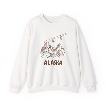 Alaska Mountain Gondola Sweatshirt, Travel Graphic - 0