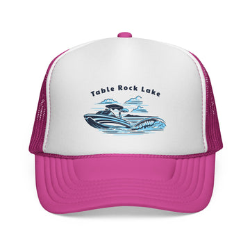 Buy pink Table Rock Lake Wakeboard Boat Trucker Hat