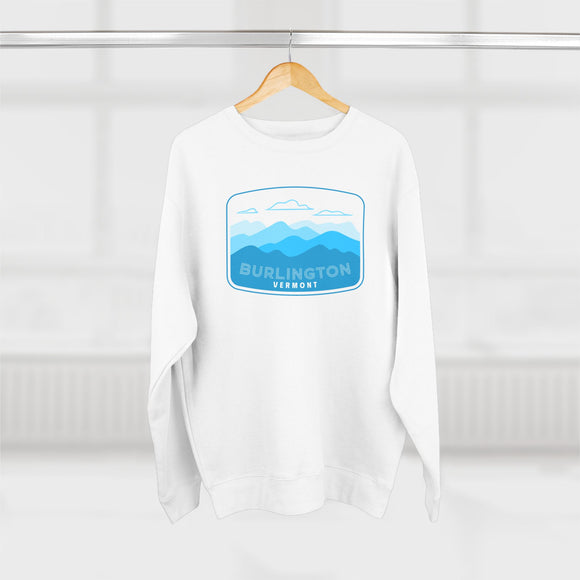 Premium Burlington, Vermont Sweatshirt Unisex Crewneck, Premium Sweatshirt, Crewneck Jumper, Ski Resort Apparel