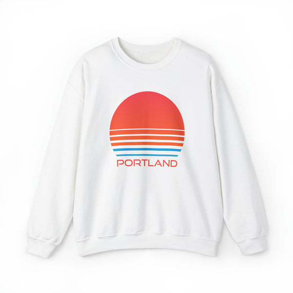 Portland, Oregon Sweatshirt - Unisex Retro 80s Portland Sweatshirt