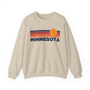 Minnesota Sweatshirt Retro Sun Unisex - Vintage Minnesota Inspired Warm Pullover Jumper-2