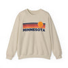 Minnesota Sweatshirt Retro Sun Unisex - Vintage Minnesota Inspired Warm Pullover Jumper
