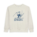 Whistler, Canada Toddler Sweatshirt - Vintage Ski Whistler Toddler Crewneck Sweatshirt-1