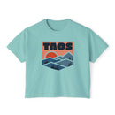 Women's Taos, New Mexico Boxy Graphic Tee - Slightly Cropped-4
