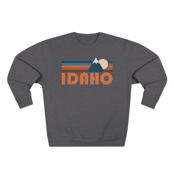 Premium Idaho Retro Mountain Graphic Sweatshirt
