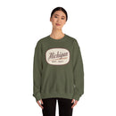 Michigan Sweatshirt - Unisex Retro Michigan Crewneck Sweatshirt-20