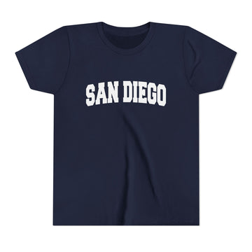 Buy navy San Diego, California Youth Graphic Tee - Kids San Diego T Shirt