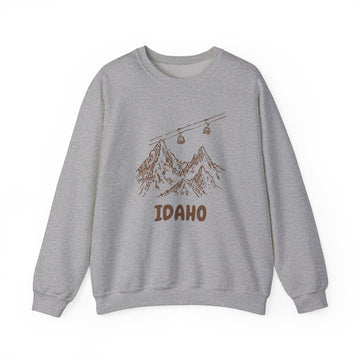 Buy sport-grey Idaho Mountain Gondola Sweatshirt, Travel Graphic