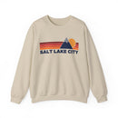 Salt Lake City, Utah Sweatshirt Retro Mountains, Salt Lake City Unisex Crewneck, Vintage Cozy Jumper, Gift for Outdoor Lovers-2