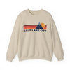 Salt Lake City, Utah Sweatshirt Retro Mountains, Salt Lake City Unisex Crewneck, Vintage Cozy Jumper, Gift for Outdoor Lovers