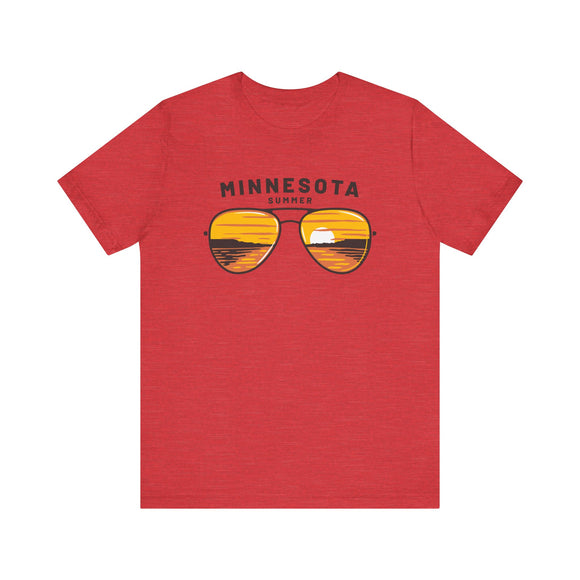 Minnesota T Shirt - Sunglasses Lake Graphic Minnesota Tee