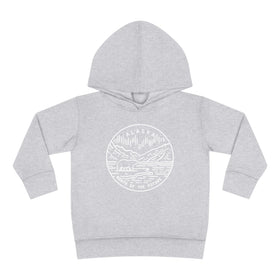 Alaska Toddler Hoodie - State Design Unisex Alaska Toddler Sweatshirt