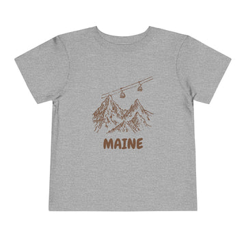Buy athletic-heather Maine Toddler T-Shirt — Vintage Gondola Ski Mountain Tee