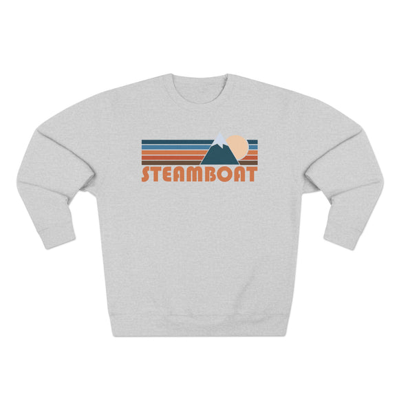 Premium Steamboat, Colorado Retro Mountain Graphic Sweatshirt