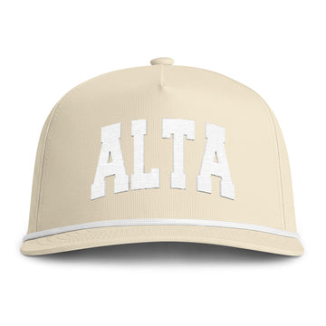Buy ivory Alta, Utah Embroidered Rope Hat - Vintage Sunwashed Rope Cap, Comfort Colors