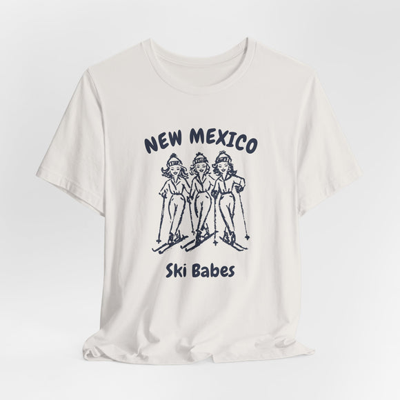 New Mexico Ski Babes T‑Shirt — Retro Skiing Graphic Tee