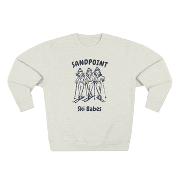 Premium Sandpoint, Idaho Ski Babes Sweatshirt