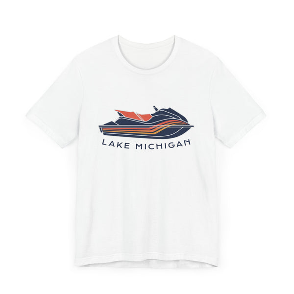 Lake Michigan T Shirt - Jetski Boating Graphic Lake Michigan Tee