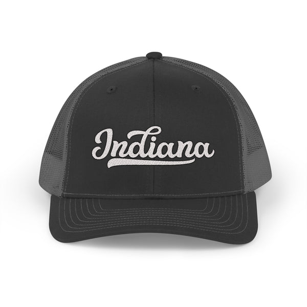 Indiana Snapback Trucker Cap - Embroidered Indiana Hat