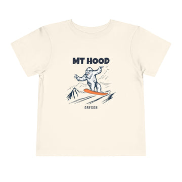 Mt Hood, Oregon Yeti Snowboard Toddler Tee