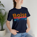 Boise, Idaho Shirt - Mountain Sunset Unisex Boise T-Shirt-95