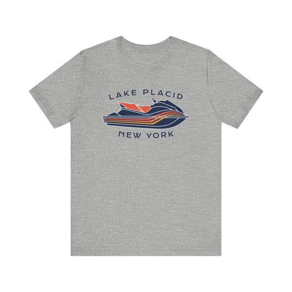 Lake Placid, New York T Shirt - Jetski Boating Graphic Tee