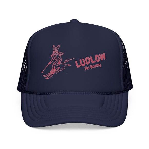 Ludlow, Vermont Ski Bunny Foam Trucker Hat