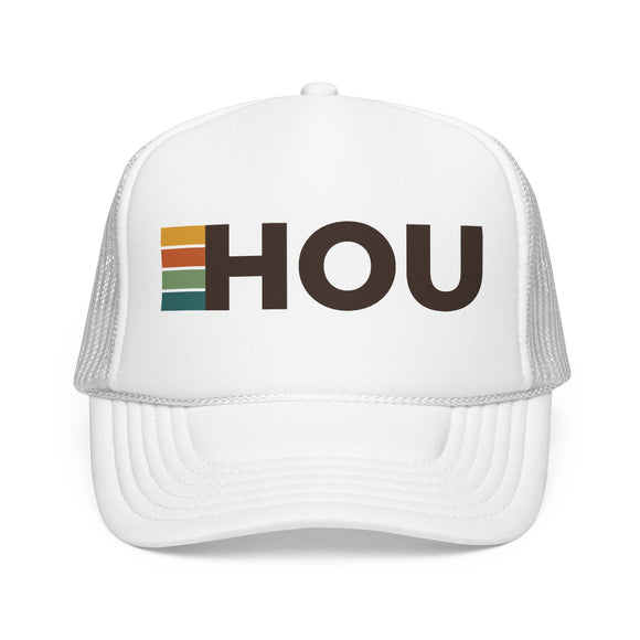 Houston, Texas Trucker Hat - HOU Abbr retro cap