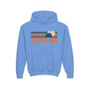 Oregon Youth Hoodie - Retro Mountain Oregon Youth Sweatshirt-7