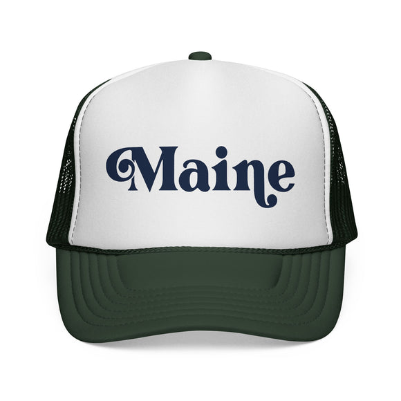 Maine Retro Mountains Trucker Hat