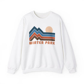 Winter Park, Colorado Sweatshirt Retro Mountains, Winter Park Unisex Graphic Crewneck