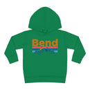 Bend Toddler Hoodie - Retro Mountain Sun Unisex Bend Toddler Sweatshirt-3