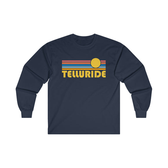 Telluride, Colorado Long Sleeve Shirt - Retro Unisex Shirt