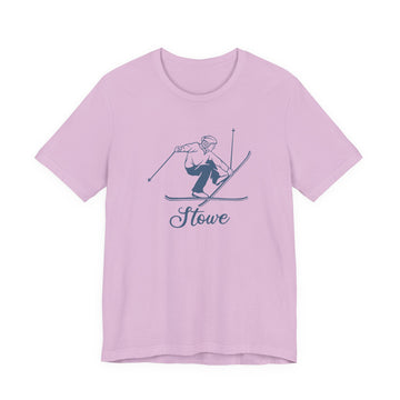 Buy lilac Stowe, Vermont T Shirt - Vintage Ski Graphic Tee