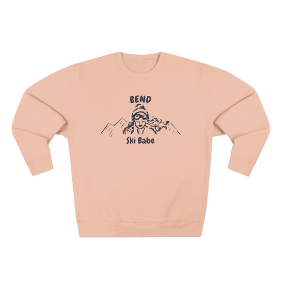 Premium Bend, Oregon Ski Babe Sweatshirt